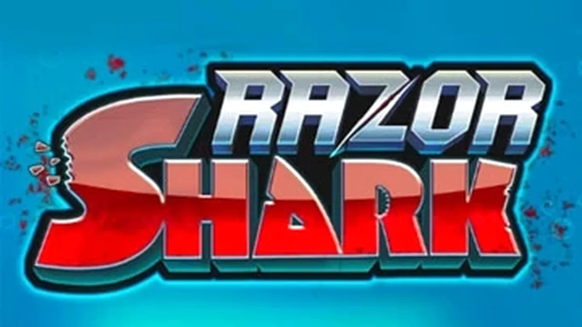 Tampilan layar utama permainan slot Razor Shark dengan tema hiu bawah laut.