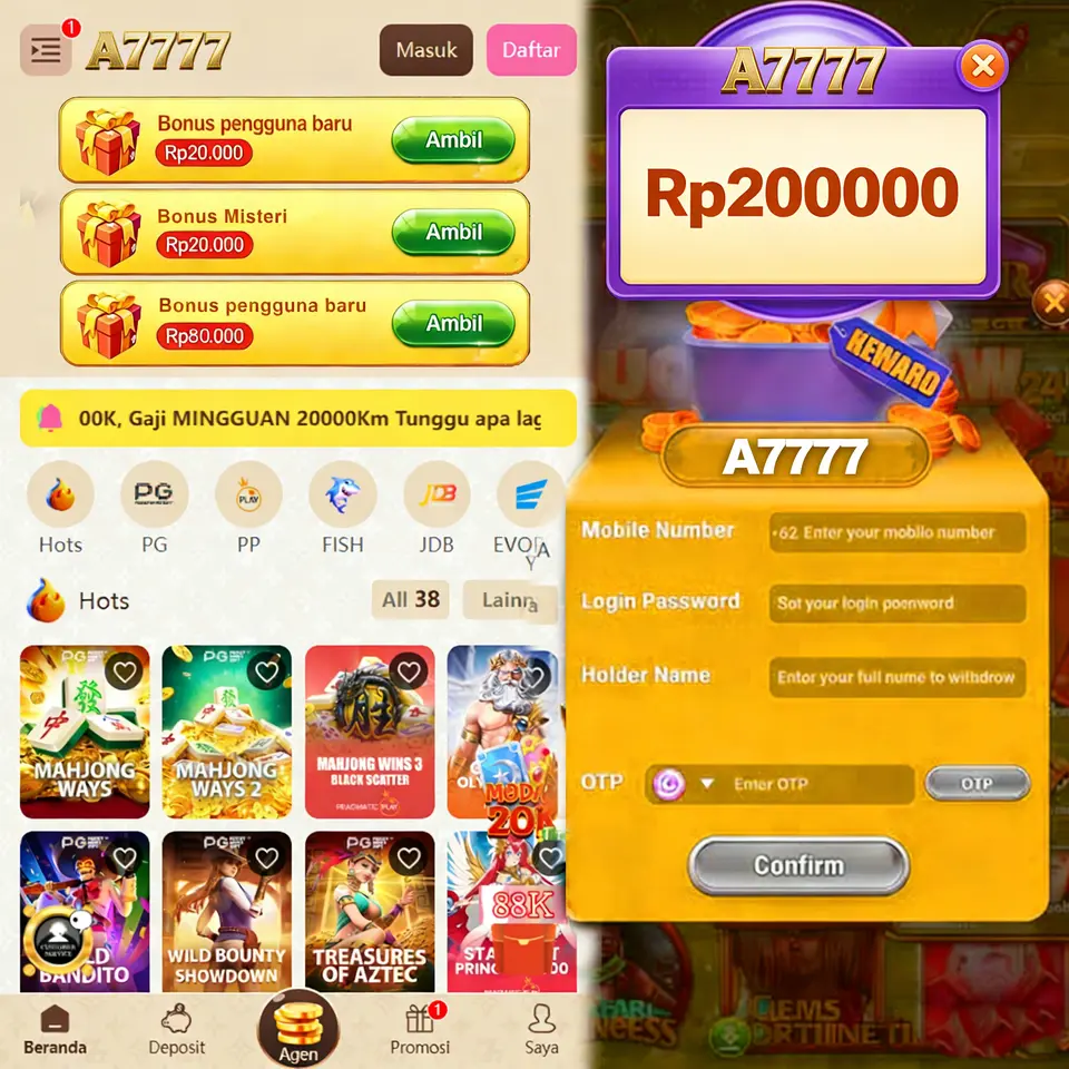 A7777 Daftar Akun Resmi Indonesia